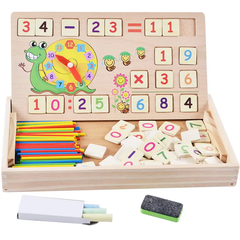 Digital Learning Box, Montessori Toys Gifts for children 3+, Number Blocks, Teaching Learning Clock, Counting, Fun learning educational Kits