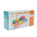 2 in 1 Magnetic Fishing Column - Wooden Sorting and Stacking Toy Puzzle, Montessori Toys for 3+ Years Old Boys Girls, Shape and Color recognition