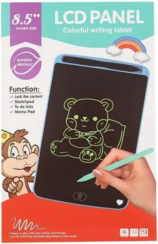 8.5" LCD Colorful Writing Tablet, Sketchpad and Memo Pad, Environmentally Friendly