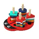 Lady Bug - Geometric Sorter Learning Activity, Cognitive learning, color and shape recognition