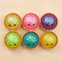 Large Glitter Bead Bun - Squishy Dumpling