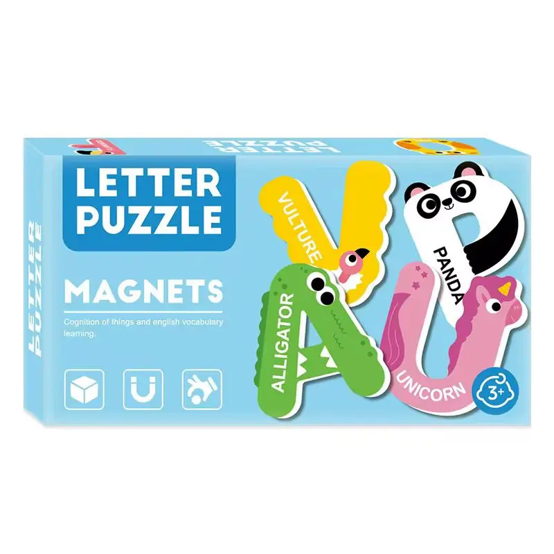 Magnetic Cognitive Learning and Vocabulary Building Puzzles