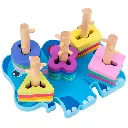 Elephant Shaped Geometric Sorter Learning Activity, Cognitive learning, color and shape recognition