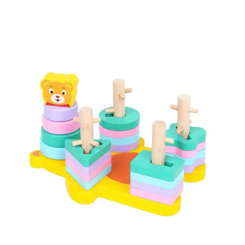 Bear Shaped Geometric Sorter Learning Activity, Cognitive learning, color and shape recognition