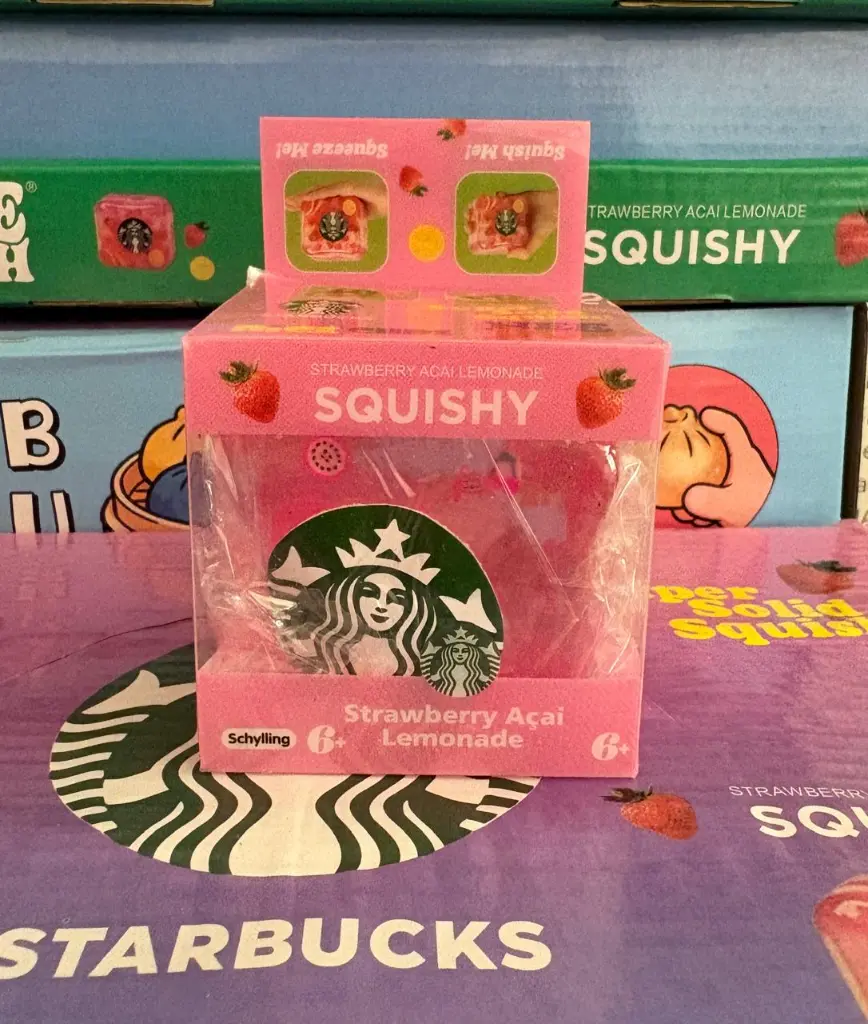 Starbucks co-branded NeeDoh Cube, Stress Relief decompression toy, slow rising, 5.5cm